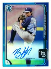 Brent Honeywell [Blue Refractor] #BH Baseball Cards 2015 Bowman Chrome Autograph Prospect Prices
