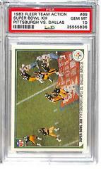 Super Bowl XIII [Pittsburgh vs. Dallas] #69 Football Cards 1983 Fleer Team Action Prices