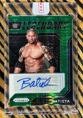 Batista [Green Pulsar Prizm] Wrestling Cards 2022 Panini Prizm WWE Legendary Signatures Prices