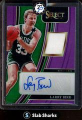 Larry Bird [Purple Prizm] Basketball Cards 2021 Panini Select Autograph Memorabilia Prices