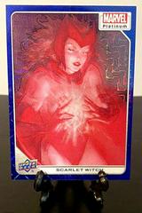 Scarlet Witch [Blue Traxx] #45 Marvel 2023 Upper Deck Platinum Prices