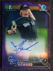 Sam Howard [Purple Refractor] #BCAP-SH Baseball Cards 2016 Bowman Chrome Prospect Autograph Prices
