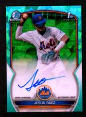 Jesus Baez [Aqua] #BSPA-JBZ Baseball Cards 2023 Bowman Chrome Sapphire Autographs Prices