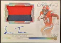 Sean Tucker [Horizontal Patch Autograph] Football Cards 2023 Panini Flawless Collegiate Prices