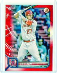 Mike Trout [Red] #32 Baseball Cards 2022 Bowman Prices