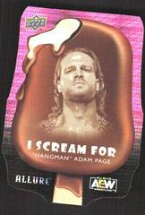 Hangman Adam Page [Pink] #ISF-16 Wrestling Cards 2022 Upper Deck Allure AEW I Scream For Prices