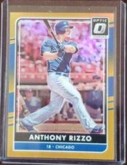 Anthony Rizzo [Gold] #149 Baseball Cards 2016 Panini Donruss Optic Prices