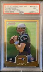 Ryan Mallett Football Cards 2011 Bowman Chrome Rookie Preview Prices