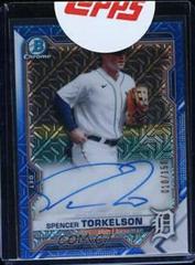 Spencer Torkelson [Blue Refractor] #BMA-ST Baseball Cards 2021 Bowman Chrome Mega Box Mojo Autographs Prices