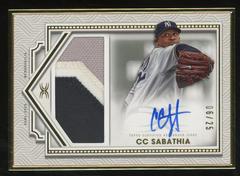 CC Sabathia #FAC-CS Baseball Cards 2022 Topps Definitive Framed Autograph Patch Collection Prices