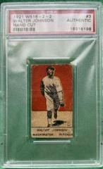 Walter Johnson [Hand Cut] Baseball Cards 1921 W516 2 2 Prices