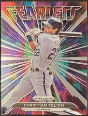 Christian Yelich #FL-7 Baseball Cards 2022 Panini Prizm Fearless Prices