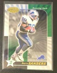 Barry Sanders [2 Star] #116 Football Cards 2000 Leaf Certified Prices