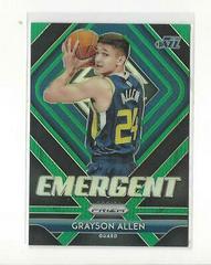 Grayson Allen [Green Prizm] #21 Basketball Cards 2018 Panini Prizm Emergent Prices