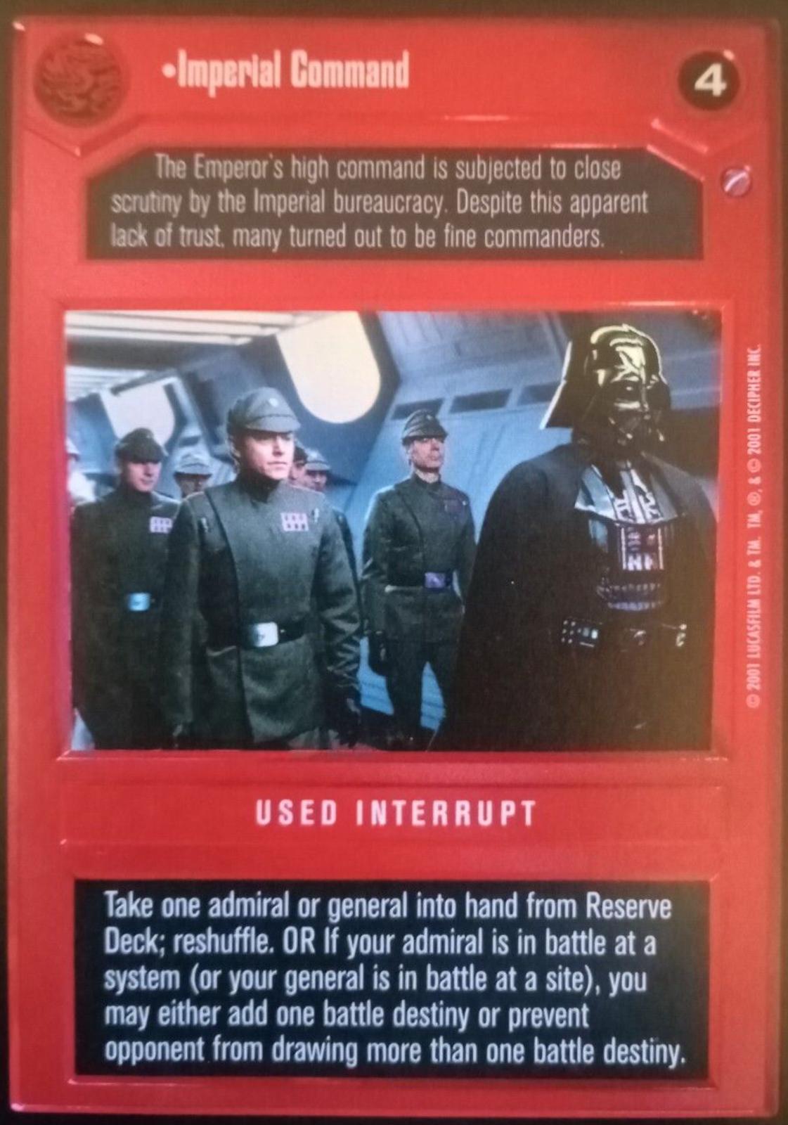 Imperial Command [Foil] Star Wars CCG Reflections III