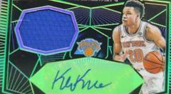Kevin Knox II [Green] #KNX Basketball Cards 2018 Panini Obsidian Rookie Jersey Autographs Prices