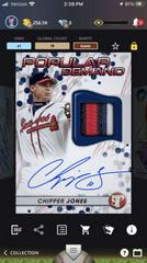 Chipper Jones #DPAR-CJ Baseball Cards 2023 Topps Pristine Popular Demand Autograph Relic Prices