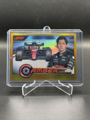 Zhou Guanyu [Gold Refractor] #CAM-ZG Racing Cards 2023 Topps Chrome Formula 1 Camber Prices
