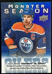Connor McDavid #MS-40 Hockey Cards 2023 Upper Deck Monster Season Prices