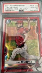 Luke Murphy [Red] #BD-167 Baseball Cards 2021 Bowman Draft Prices