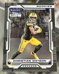 Christian Watson [Blue] Football Cards 2022 Panini Chronicles Playoff Momentum Rookies Prices