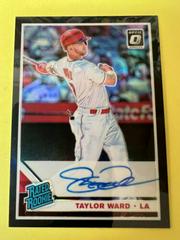 Taylor Ward [Black] Baseball Cards 2019 Panini Donruss Optic Rated Rookie Signatures Prices