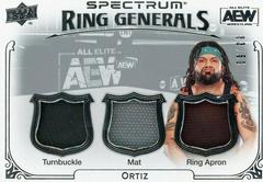 Ortiz Wrestling Cards 2021 Upper Deck AEW Spectrum Ring Generals Relics Prices