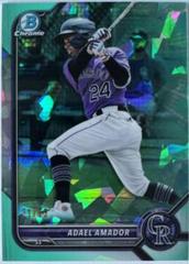 Adael Amador [Aqua Sapphire] #BCP-109 Baseball Cards 2022 Bowman Chrome Prospects Prices