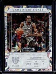Kevin Durant [Cracked Ice] #10 Basketball Cards 2022 Panini Contenders Game Night Ticket Prices
