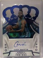 Cody Martin [Blue] Basketball Cards 2019 Panini Crown Royale Rookie Autographs Prices