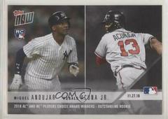 Miguel Andujar, Ronald Acuna Jr. Baseball Cards 2018 Topps Now Off Season Prices