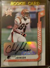 Chad Johnson [Autograph] Football Cards 2001 Leaf Rookies & Stars Prices