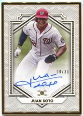 Juan Soto #DCFA-JS Baseball Cards 2022 Topps Definitive Framed Autograph Collection Prices