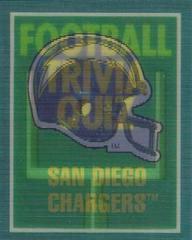 San Diego Chargers #18 Football Cards 1989 Panini Score Trivia Quiz Prices