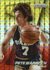 Pete Maravich [Yellow Red] Basketball Cards 2014 Panini Prizm Prices