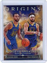 Klay Thompson, Stephen Curry #1 Basketball Cards 2022 Panini Origins Roots Of Greatness Prices