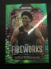 Scoot Henderson [Green Pulsar] #3 Basketball Cards 2023 Panini Prizm Draft Picks Fireworks Prices