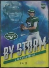 Zach Wilson [Gold] #BST-2 Football Cards 2021 Panini Absolute By Storm Prices