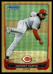 Johnny Cueto [Red Refractor] Baseball Cards 2012 Bowman Chrome Prices