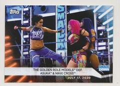 The Golden Role Models def. Asuka & Nikki Cross [Orange] #45 Wrestling Cards 2021 Topps WWE Women's Division Prices