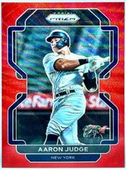 Aaron Judge [Red Wave Prizm] Baseball Cards 2022 Panini Prizm Prices