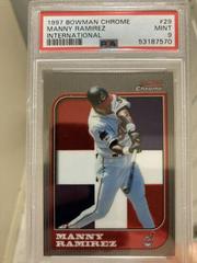 Manny Ramirez #29 Baseball Cards 1997 Bowman Chrome International Prices