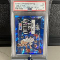 Luka Doncic [Blue Cracked Ice] #3 Basketball Cards 2018 Panini Contenders Optic Lottery Ticket Prices