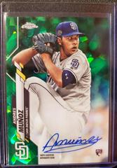 Andres Munoz [Green Refractor] Baseball Cards 2020 Topps Chrome Sapphire Rookie Autograph Prices