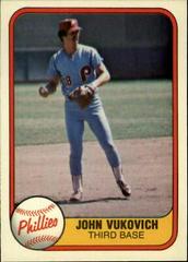 John Vukovich #22 Baseball Cards 1981 Fleer Prices