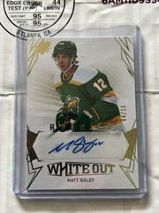 Matt Boldy [Gold] #WOR-MB Hockey Cards 2022 SPx White Out Rookie Autographs Prices