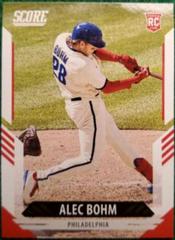 Alec Bohm [Red] Baseball Cards 2021 Panini Chronicles Score Prices