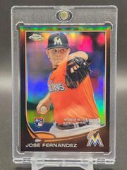 Jose Fernandez [Black Refractor] Baseball Cards 2013 Topps Chrome Update Prices