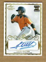 Luis Matos [Spectrum Silver] #A-LM2 Baseball Cards 2020 Leaf Trinity Autographs Prices