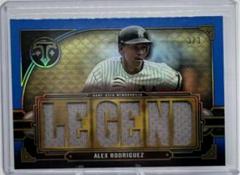 Alex Rodriguez [Sapphire] #RL-AR Baseball Cards 2022 Topps Triple Threads Relics Legends Prices